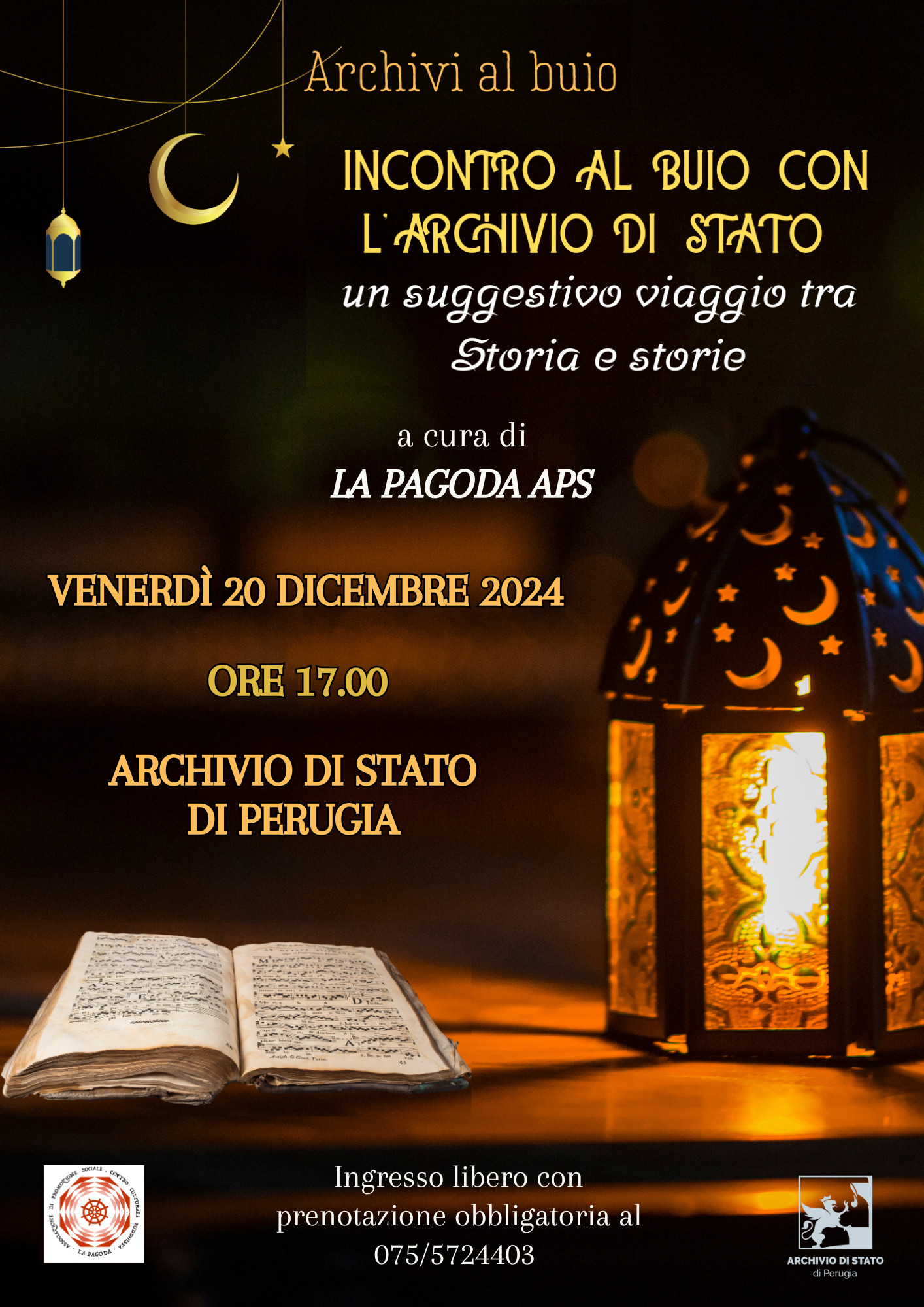 Incontro al buio con l’Archivio di Stato. Un suggestivo viaggio tra Storia e storie